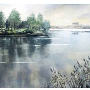 Heikki O. Jokinen "Sairion rantamaisemaa"